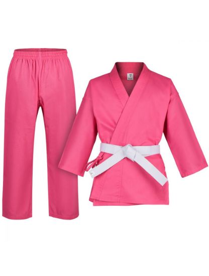 Picture of LIGHT WEIGHT KARATE STUDENT UNIFORM PINK