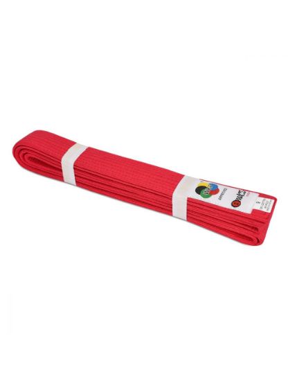 Picture of WKF Approved Kata/Kumite Belt Red