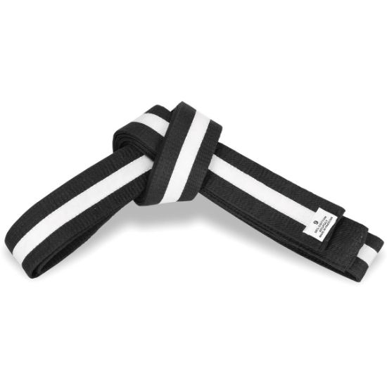 Picture of BLACK BELT WITH COLORS STRIPE