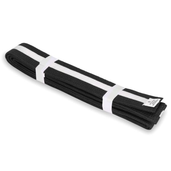Picture of BLACK BELT WITH COLORS STRIPE