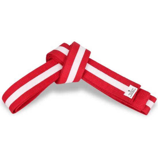 Picture of RED BELT WITH COLORS STRIPE